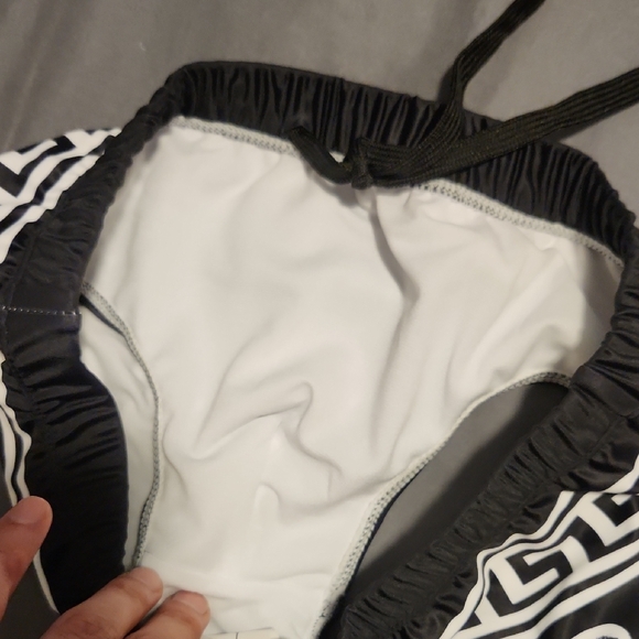 Black and White Geometric Swim Briefs - Picture 4 of 4